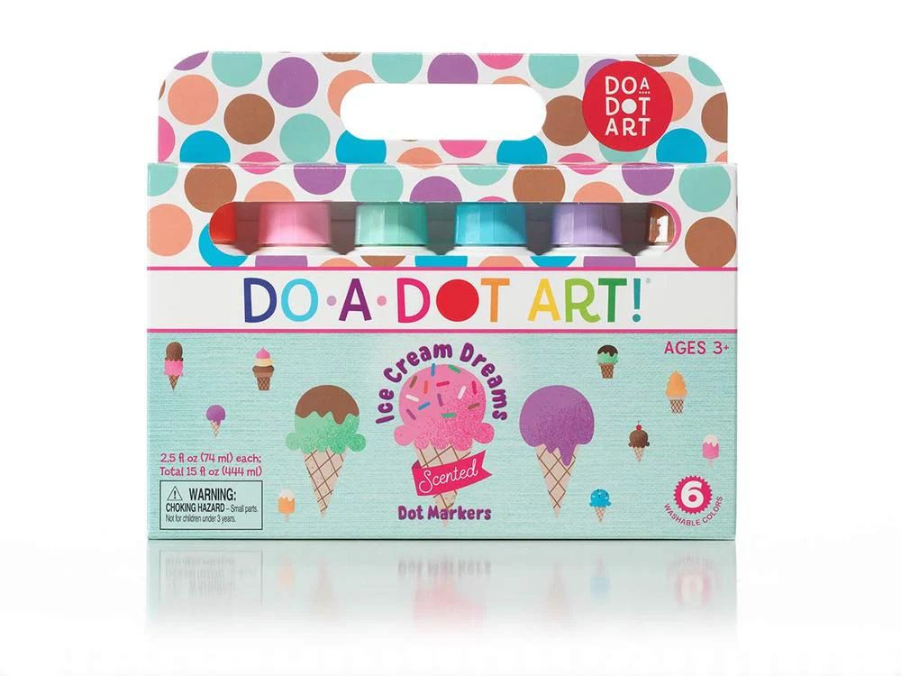 Do A Dot Markers 6-pk Ice Cream Scented [Washable]