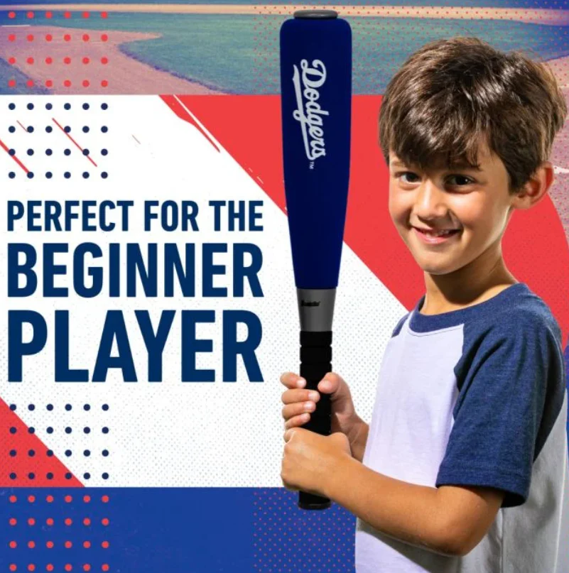 Dodgers Foam Bat Ball - Image 2