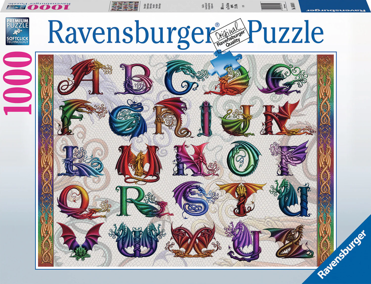 1000 pc Dragon Alphabet Puzzle