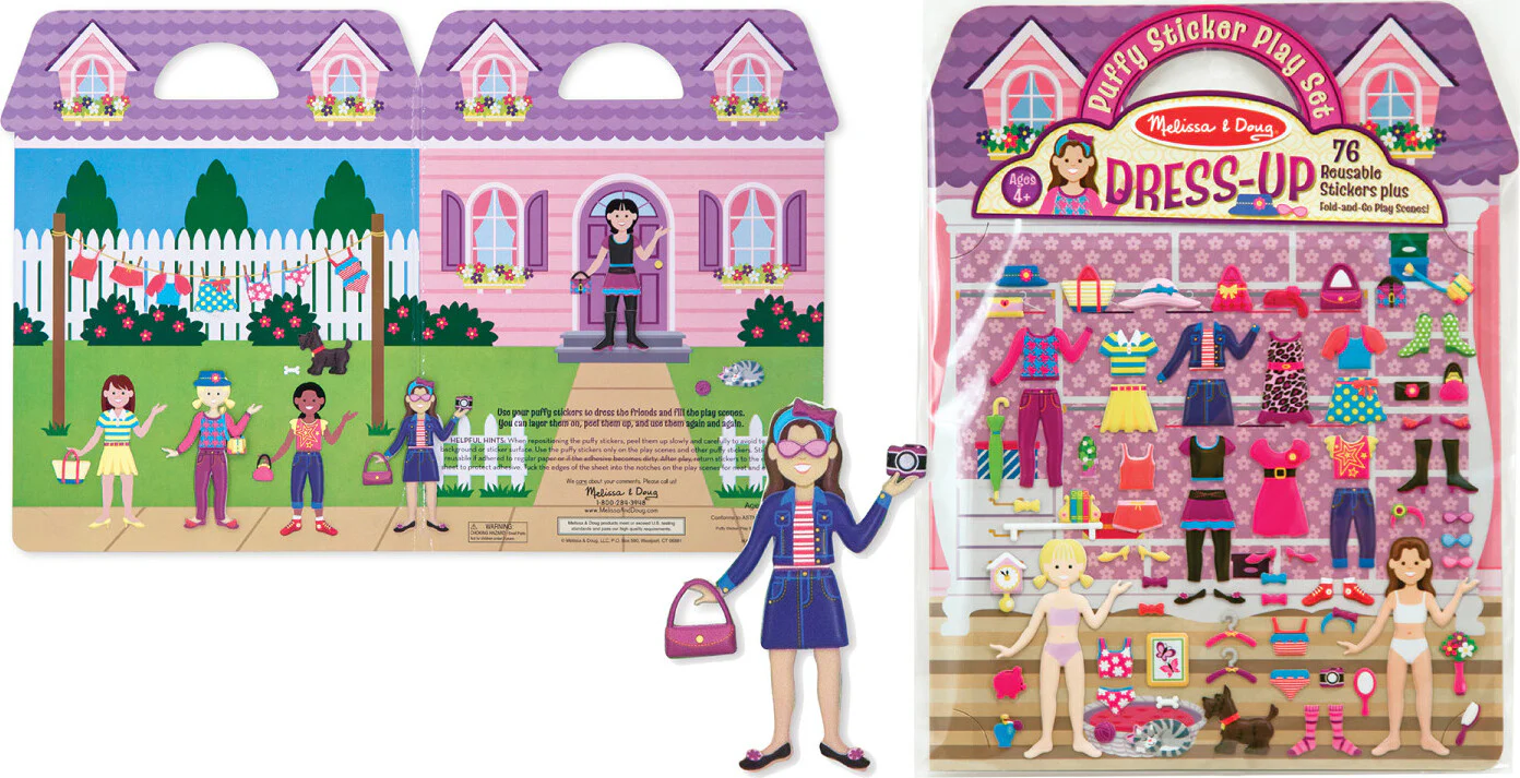 Puffy Sticker Play Set - Dress Up - Image 4