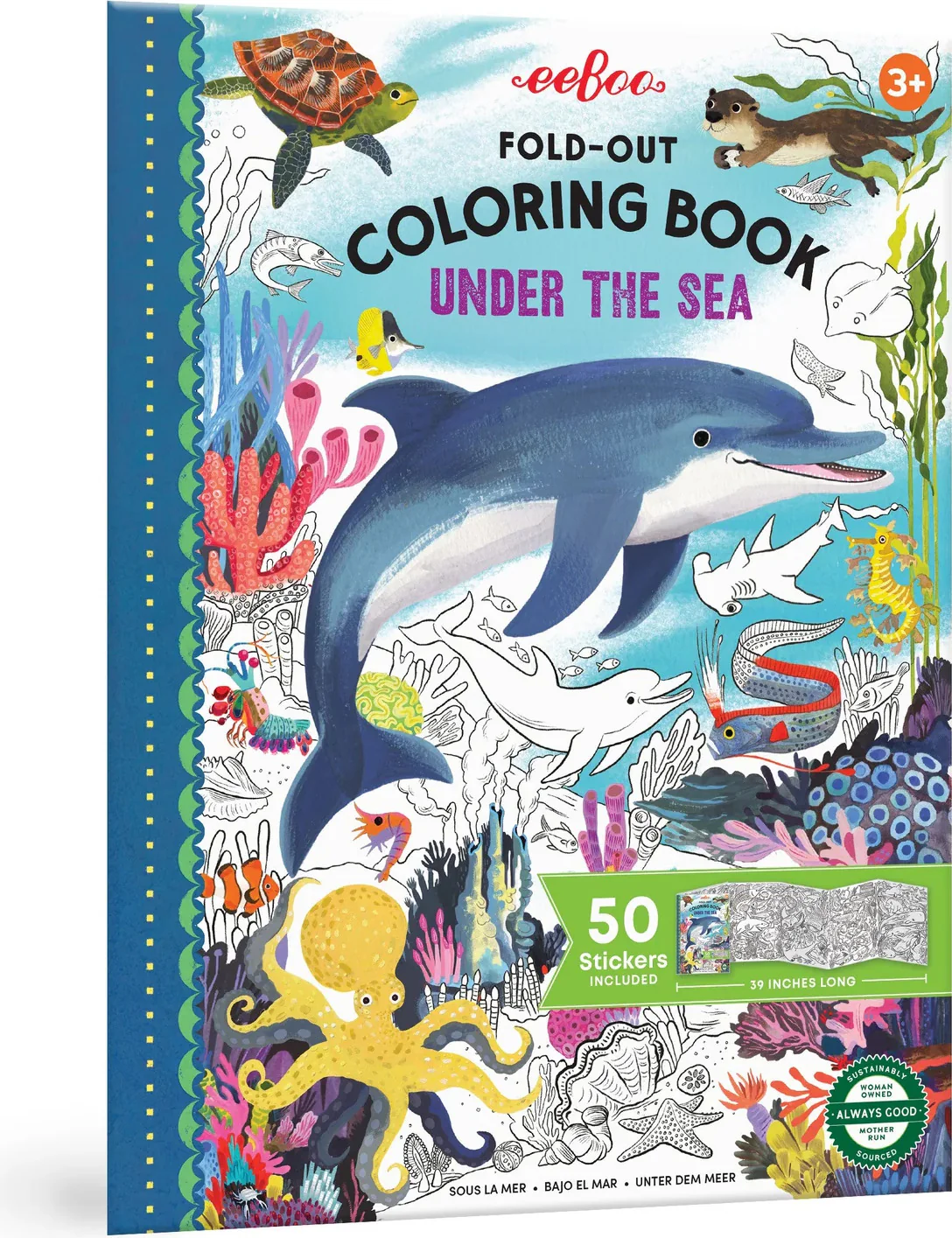 Under The Sea Fold Out Coloring Book