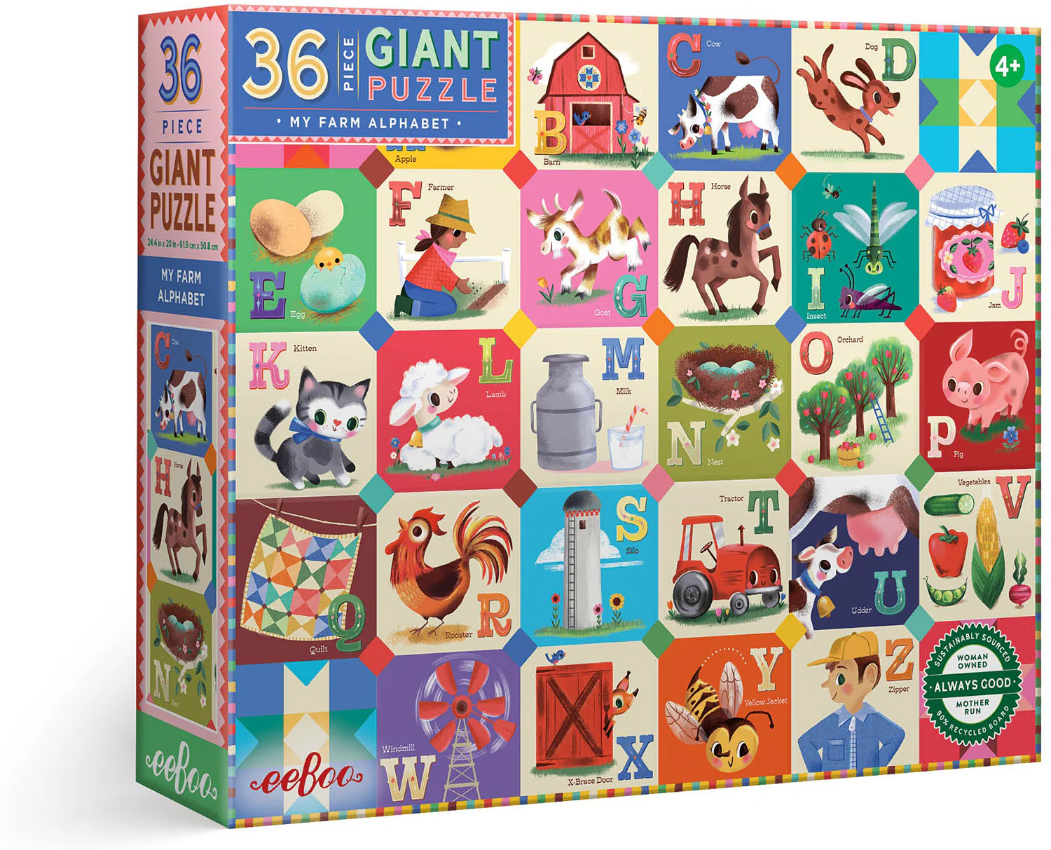 My Farm Alphabet Giant Puzzle 36 Pc