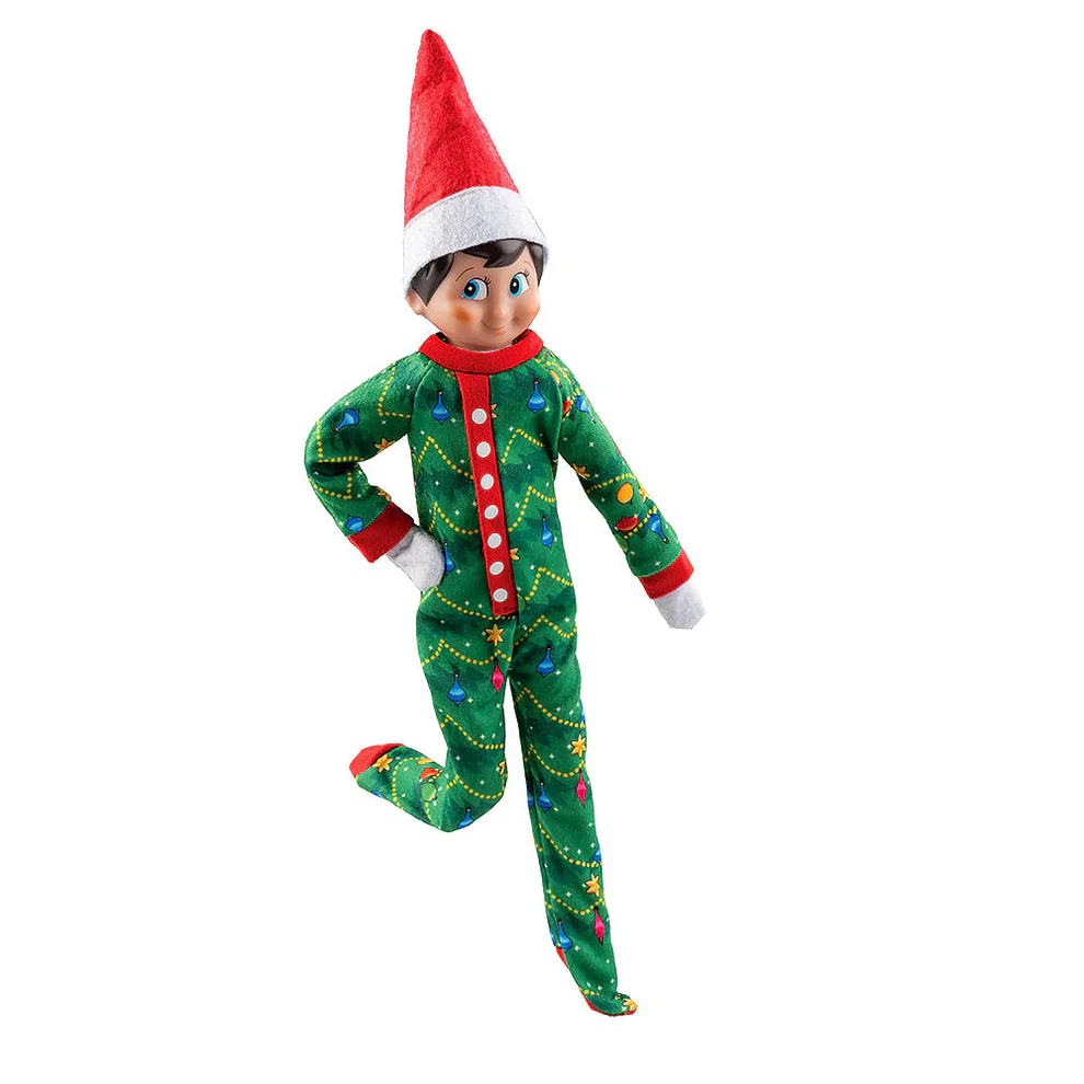 Elf on the Shelf Goodnight Sleep Bright PJs Claus Couture Outfit - Image 3