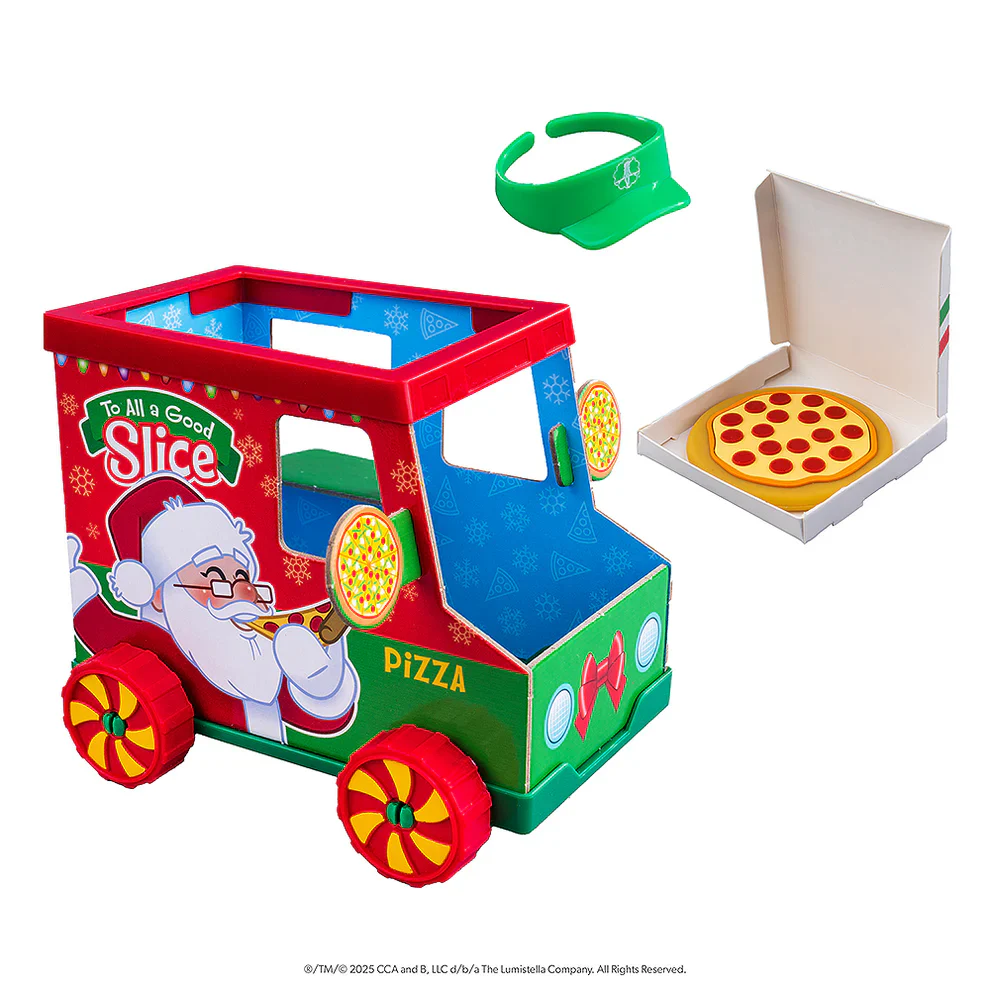 Elf on the Shelf Polar Props Polar Pizza Truck - Image 3
