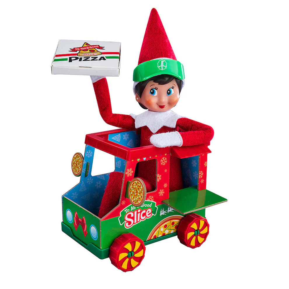 Elf on the Shelf Polar Props Polar Pizza Truck - Image 4
