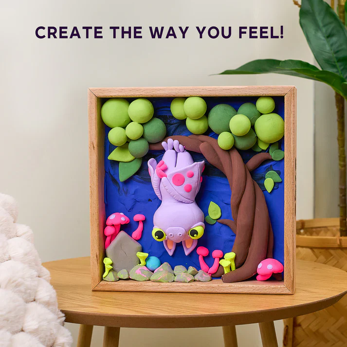 Okro Wood & Craft Diy Little Worlds Bat - Image 7