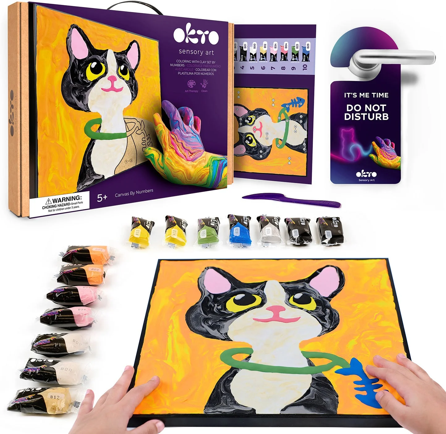 Cat Coloring With Clay - Image 2
