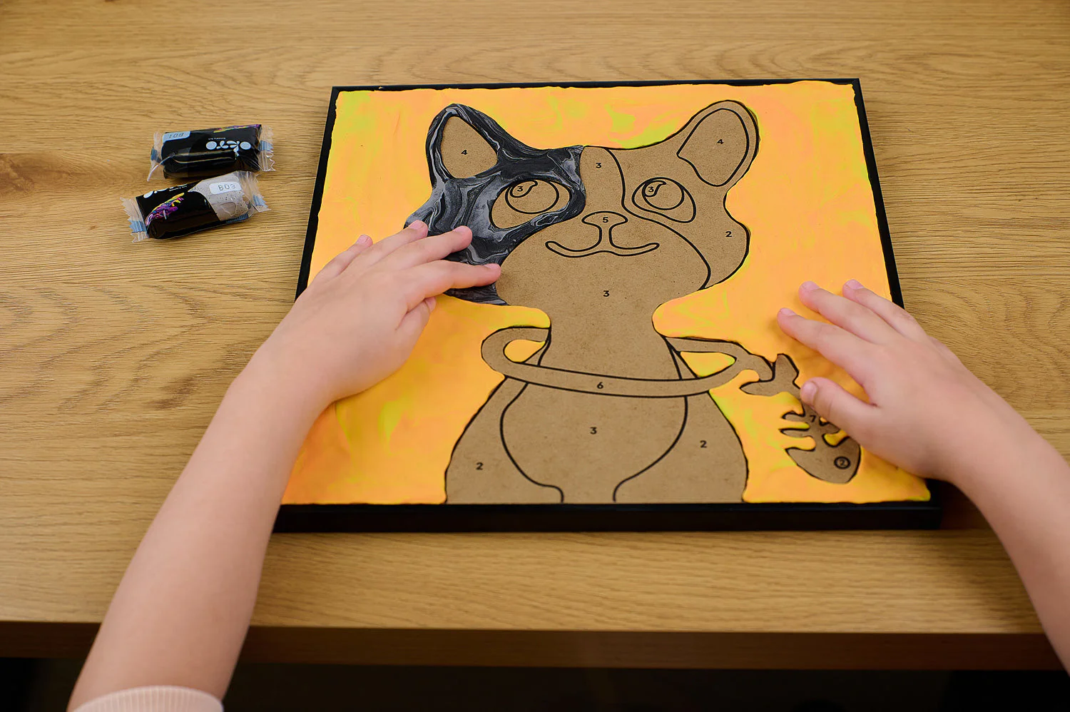 Cat Coloring With Clay - Image 6