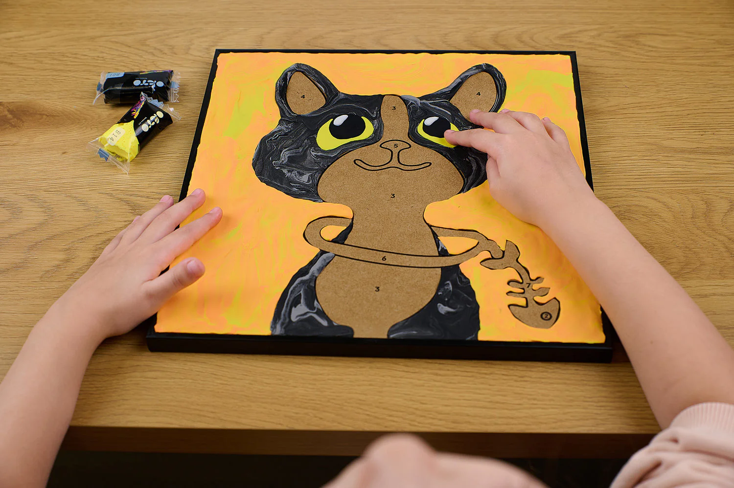 Cat Coloring With Clay - Image 7