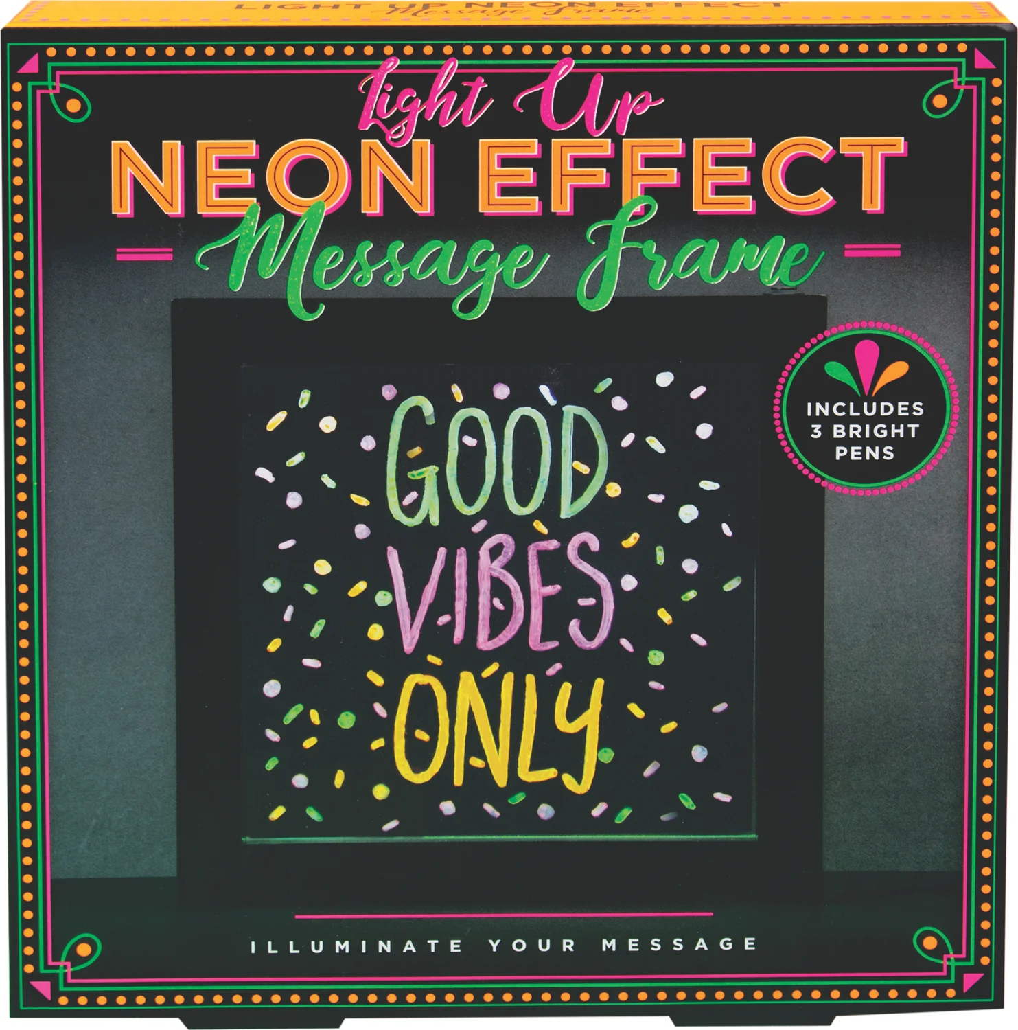 Light Up Neon Effect Message Frame
