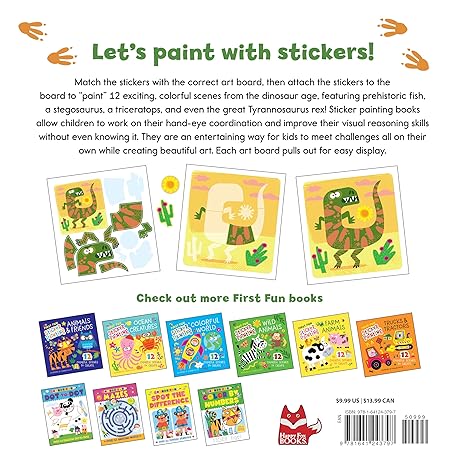First Fun Sticker Painting Dinosaurs - Image 2