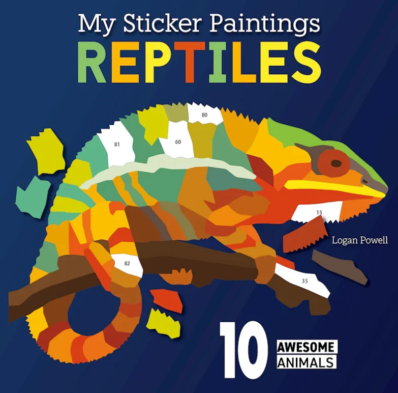 My Sticker Paintings Reptiles