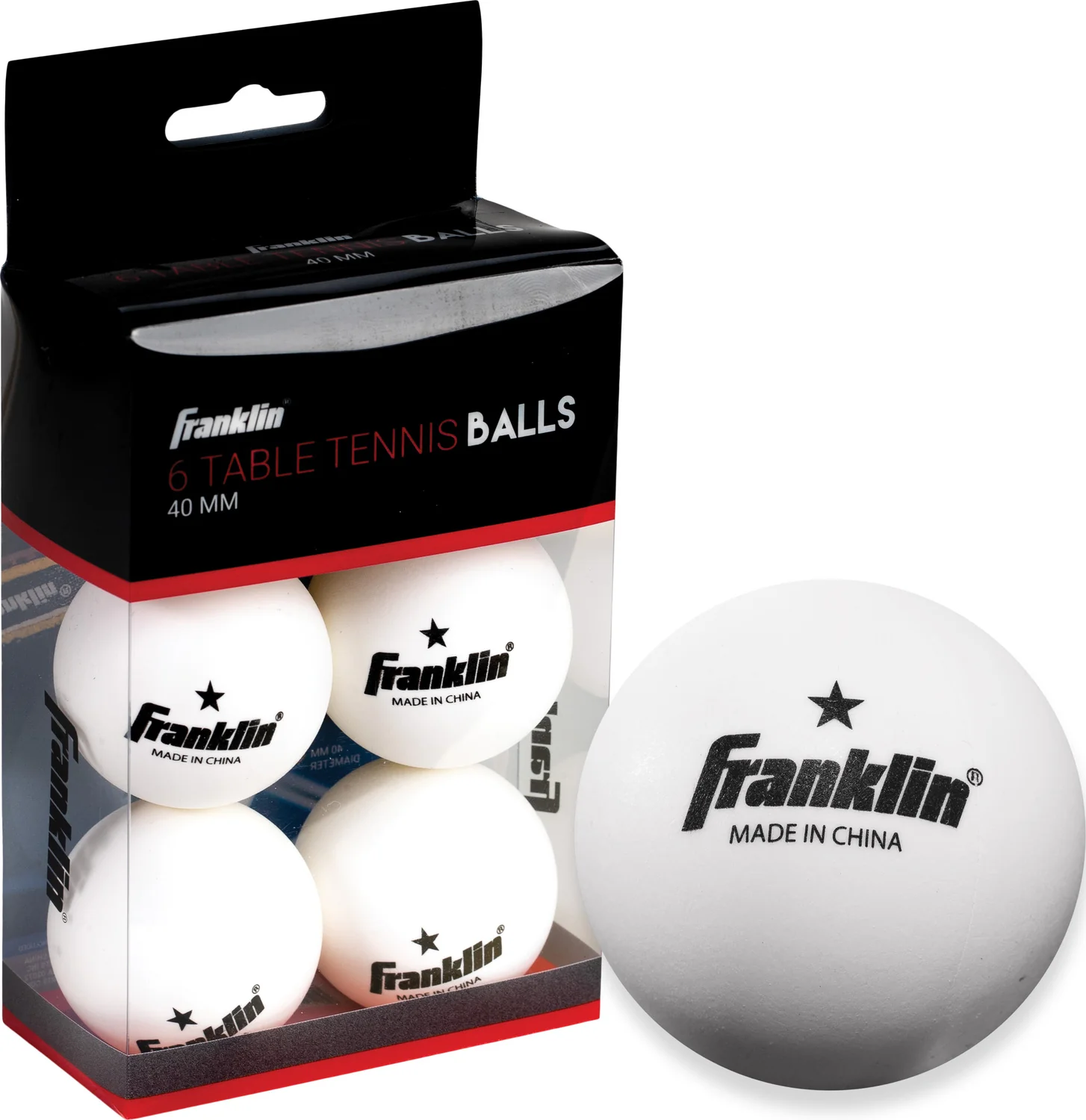 40Mm White Table Tennis Balls