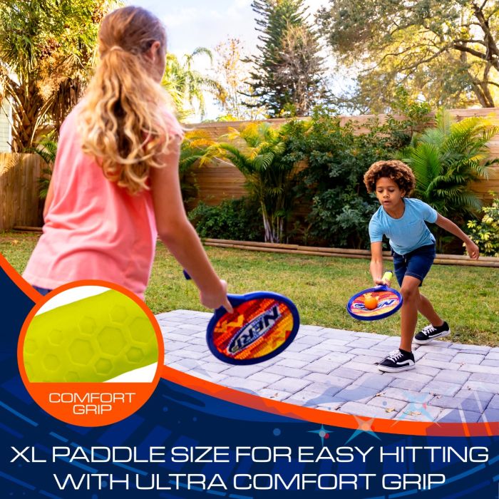 NERF Kids 2 Player Tennis Set - Image 3