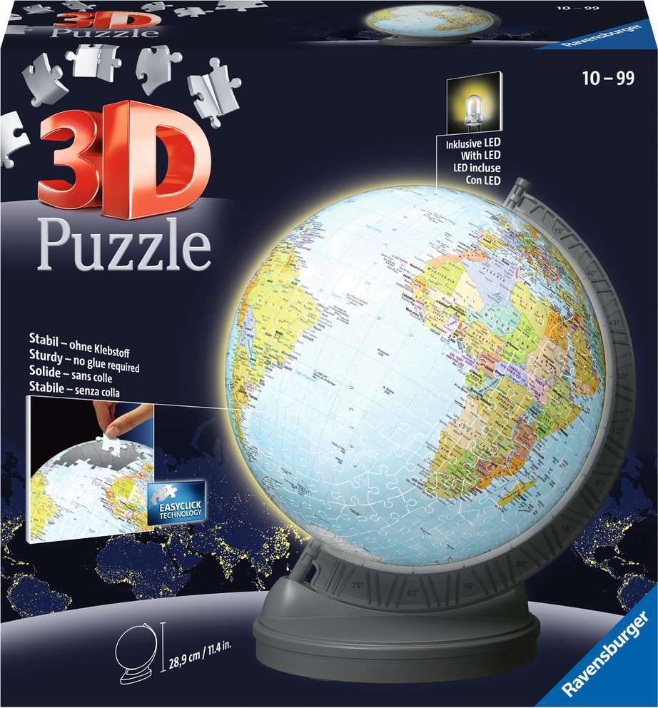 Globe With Light 3D Puzzle - Image 7