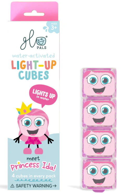 Princess Ida Light Up Cubes 4 Pk