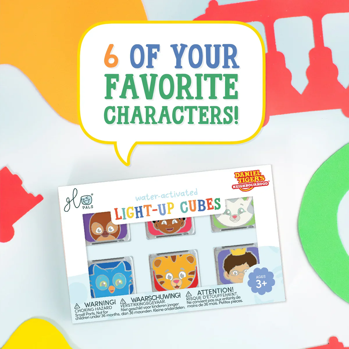 Daniel Tiger Light Up Cubes 6Pk - Image 4