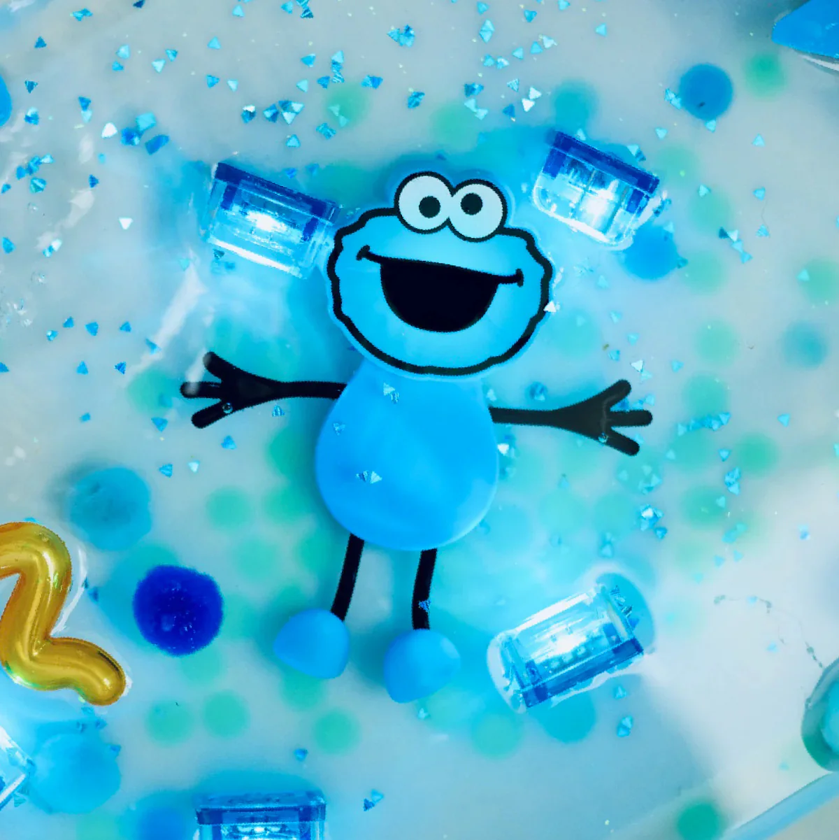 Glo Pals Cookie Monster Sesame Street Character - Image 2