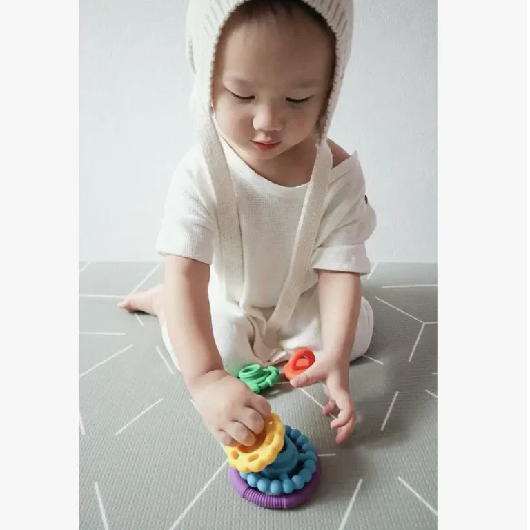 Rainbow Stacker Silicone Teether Jellystone - Image 4