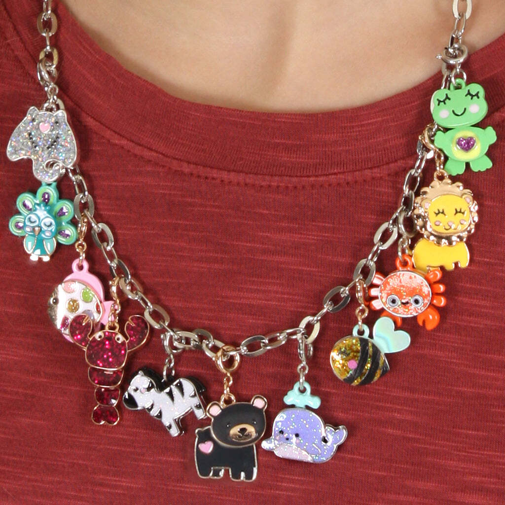 Gold Glitter Bee Charm - Image 3