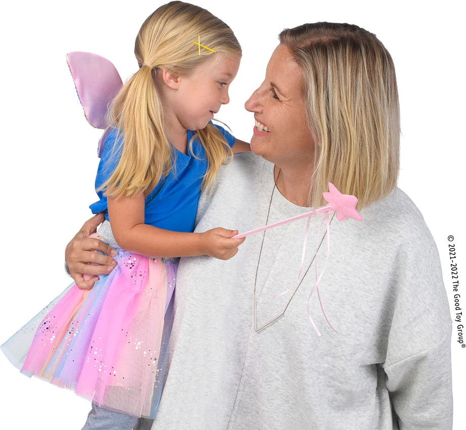 Rainbow Sequins Skirt, Wings and Wand Set - Image 3