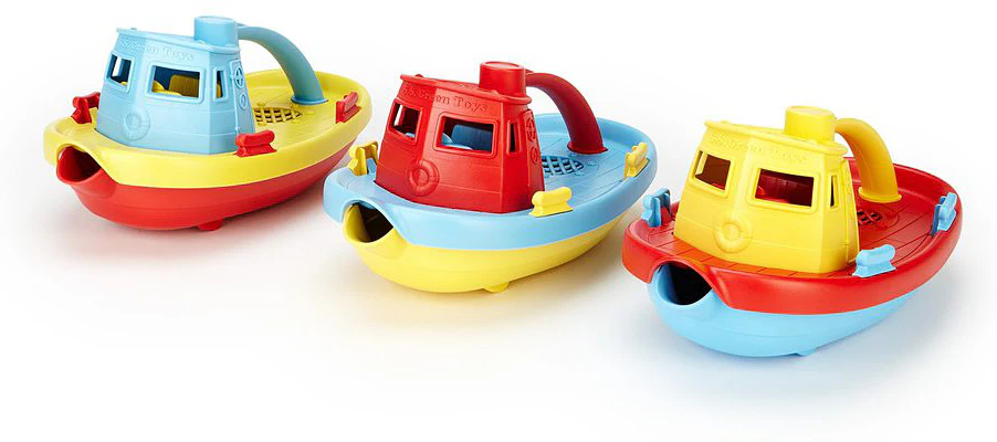Green Toys Tug Boat Red - Image 4