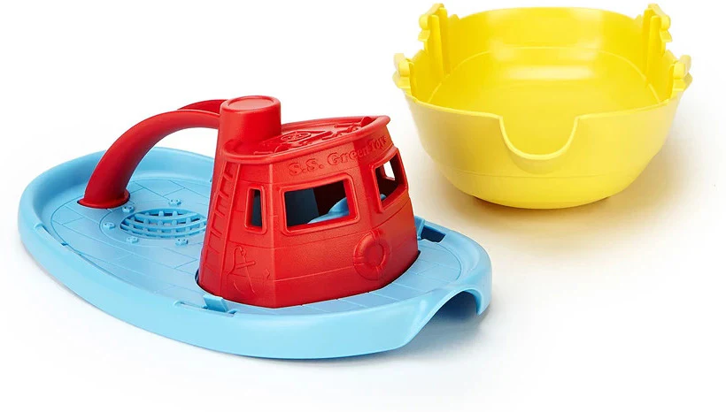 Green Toys Tug Boat Red - Image 5