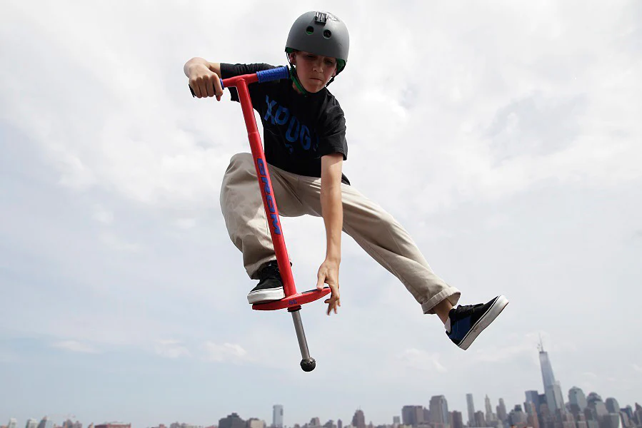 Grom Pogo Stick - Red - Image 3