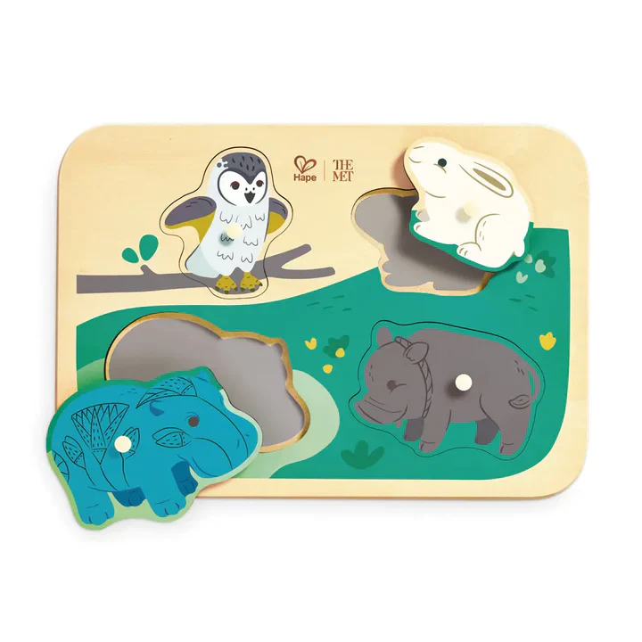 Animal Friends Peg Puzzle The Met Series - Image 2