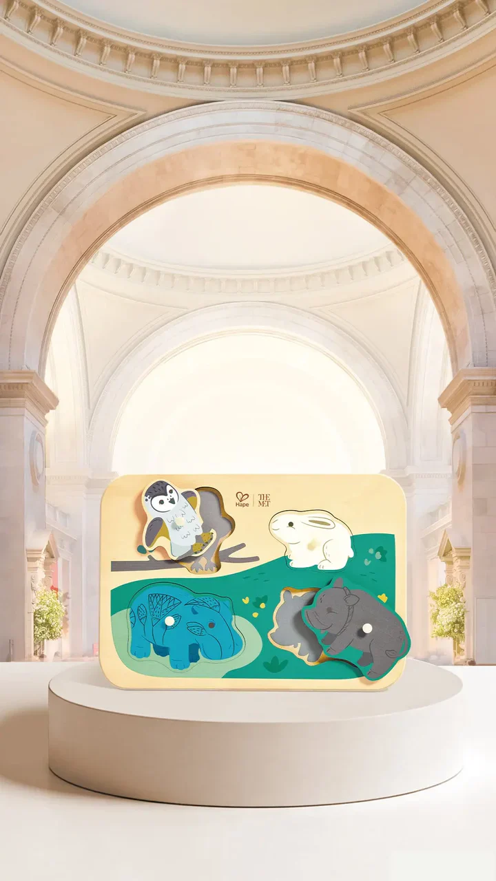 Animal Friends Peg Puzzle The Met Series - Image 4