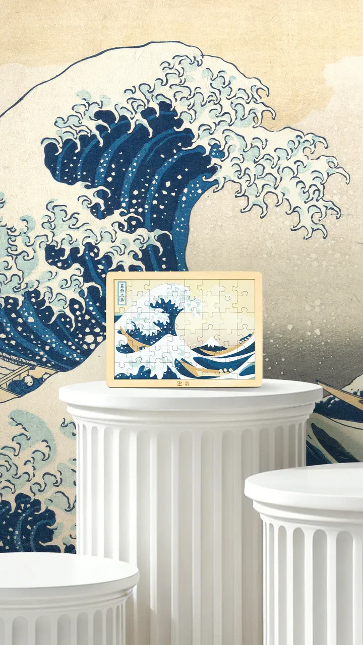 48 pc Hokusai Great Wave Puzzle The Met Series - Image 3