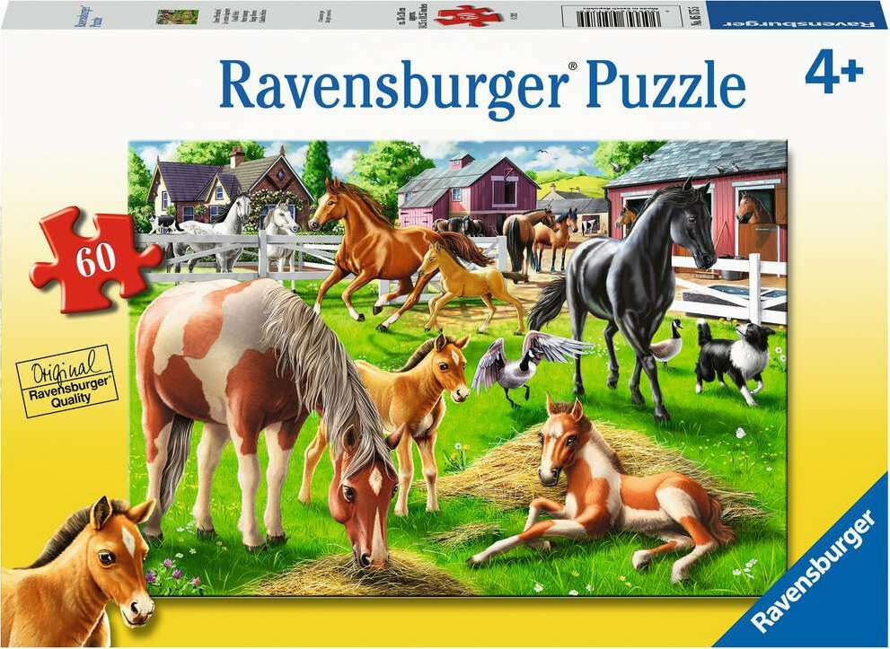 60 pc Happy Horses Puzzle