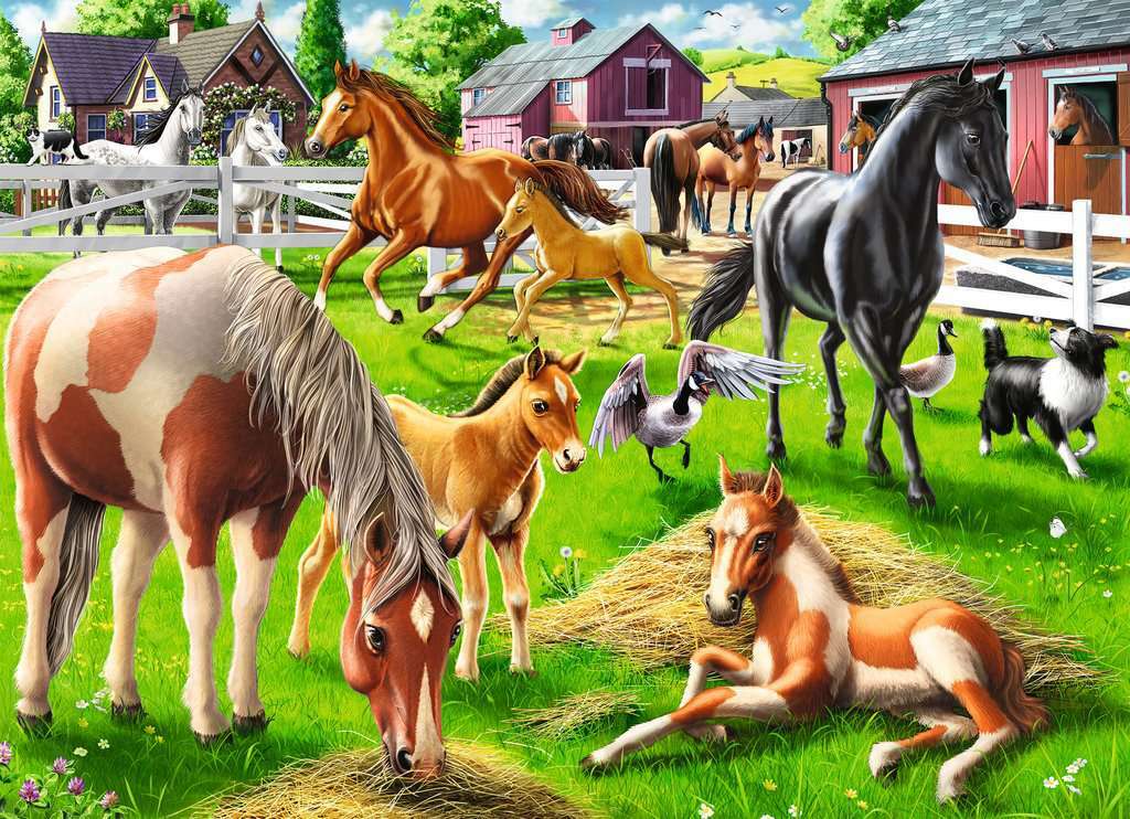 60 pc Happy Horses Puzzle - Image 2