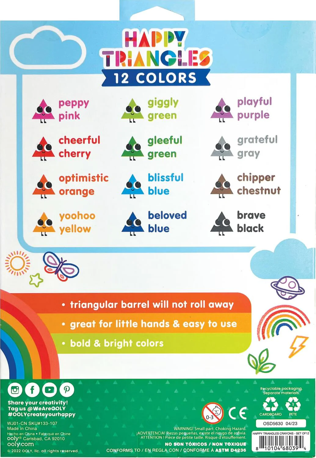 Happy Triangle Jumbo Crayons - Image 8