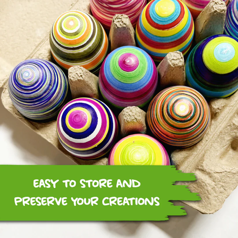 12Pk Wooden Eggs - Image 6
