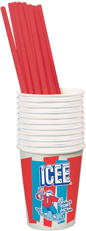 ICEE® 20 Paper Cups and Straws - Image 5