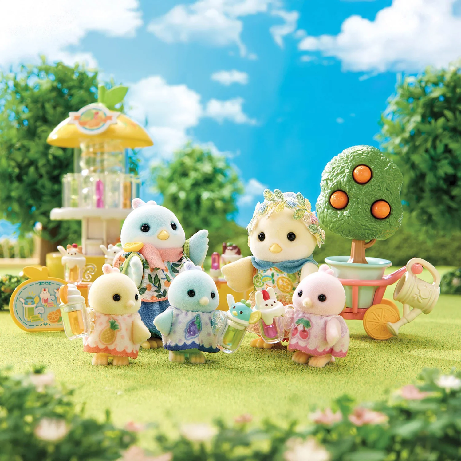 Calico Critters Citrus Bird Family - Image 4