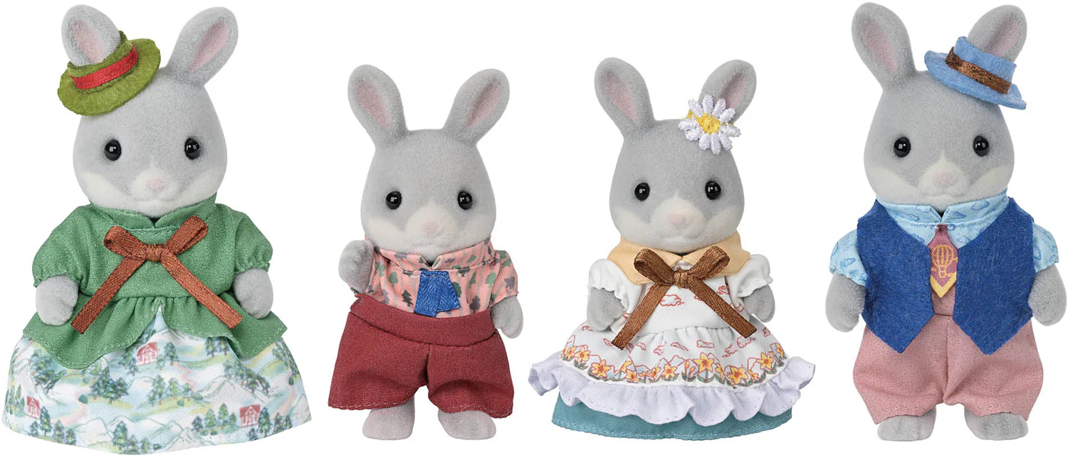 Calico Critters Cottontail Rabbit Family - Image 2