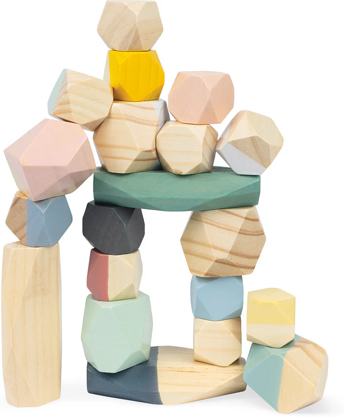 Janod Sweet Cocoon Stacking Stones - Image 2