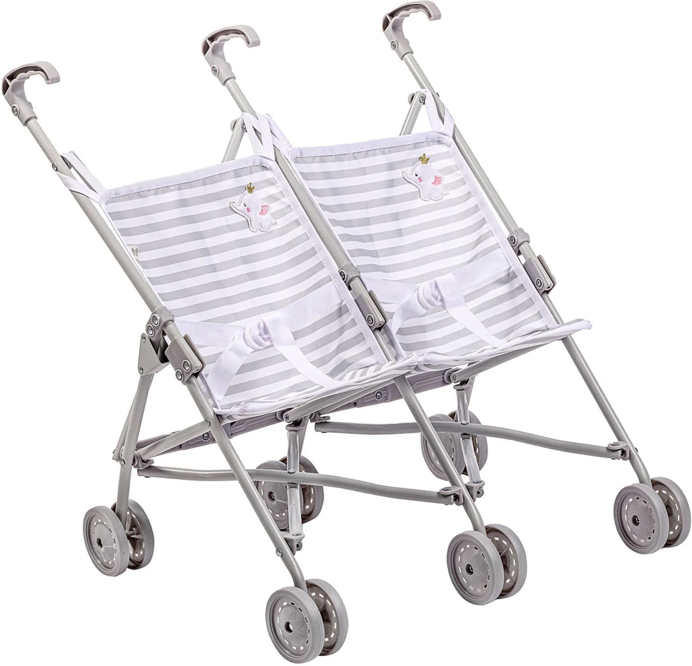 Twin Grey Folding Stroller - Image 4