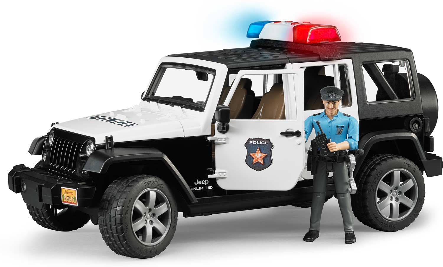 Jeep Wrangler Unlimited Rubicon Police vehicle with policeman and accessories - Image 2
