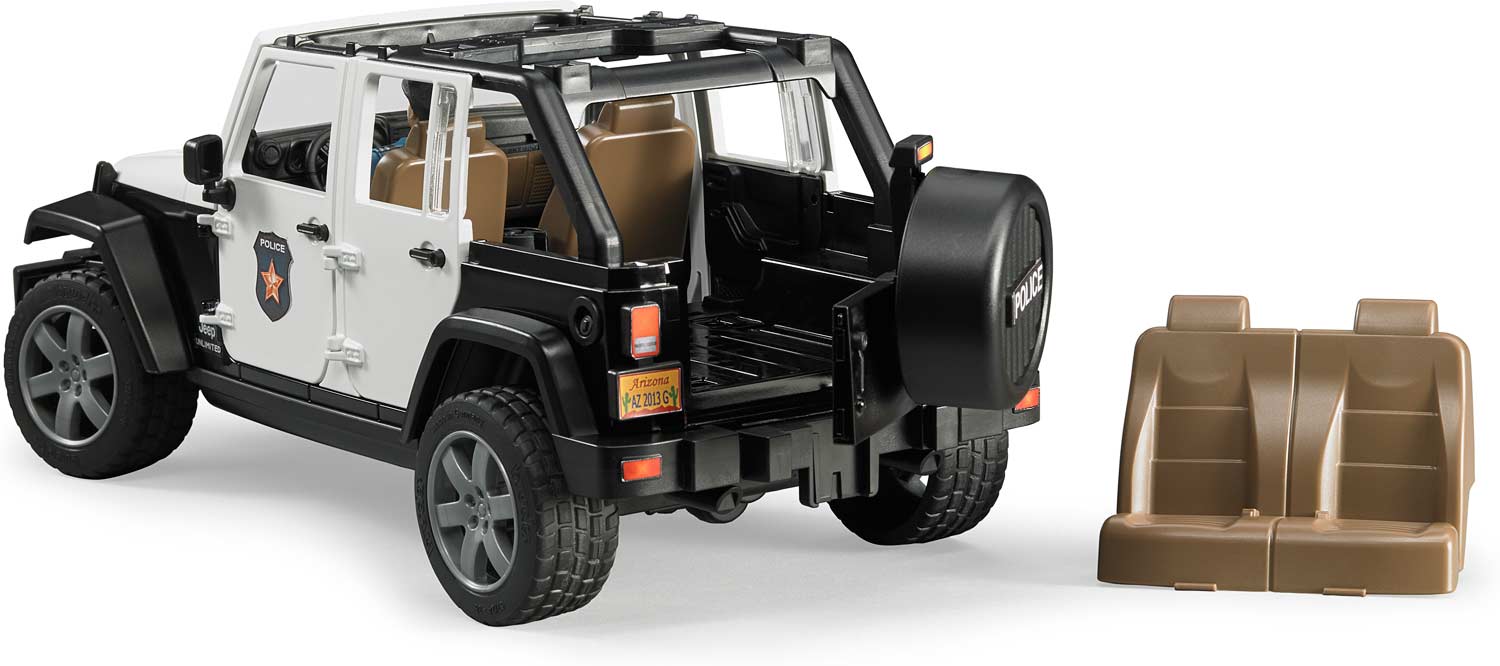 Jeep Wrangler Unlimited Rubicon Police vehicle with policeman and accessories - Image 5