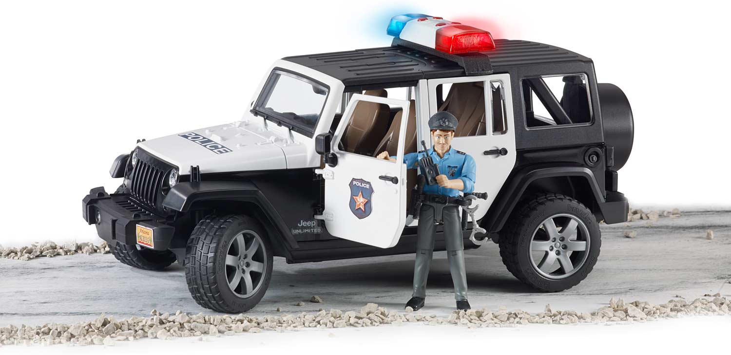 Jeep Wrangler Unlimited Rubicon Police vehicle with policeman and accessories - Image 6