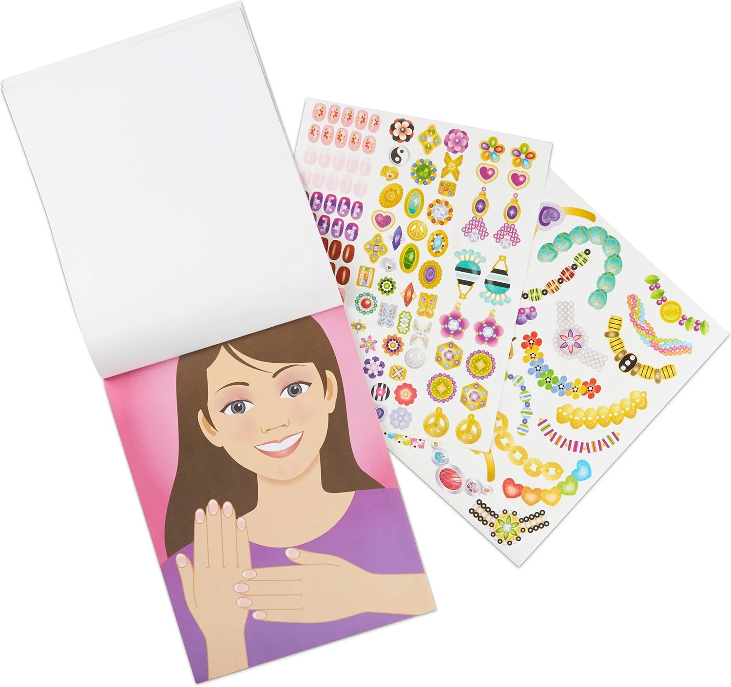 Jewelry and Nails Glitter Collection Sticker Pad - Image 4
