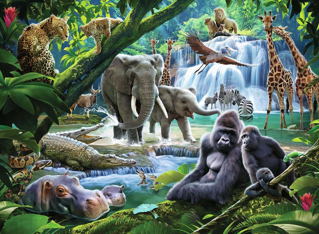 100 pc Jungle Animals Puzzle - Image 2