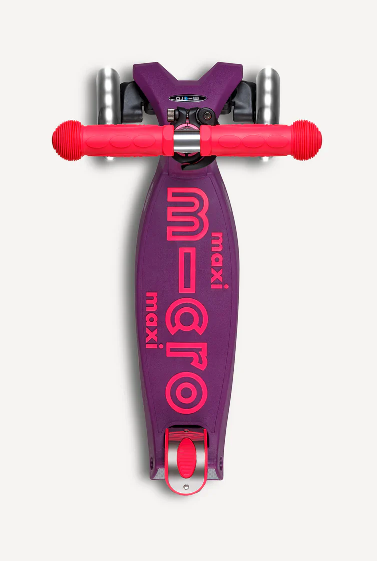 Maxi Deluxe Ultra Pink Neon Foldable Scooter - Image 2