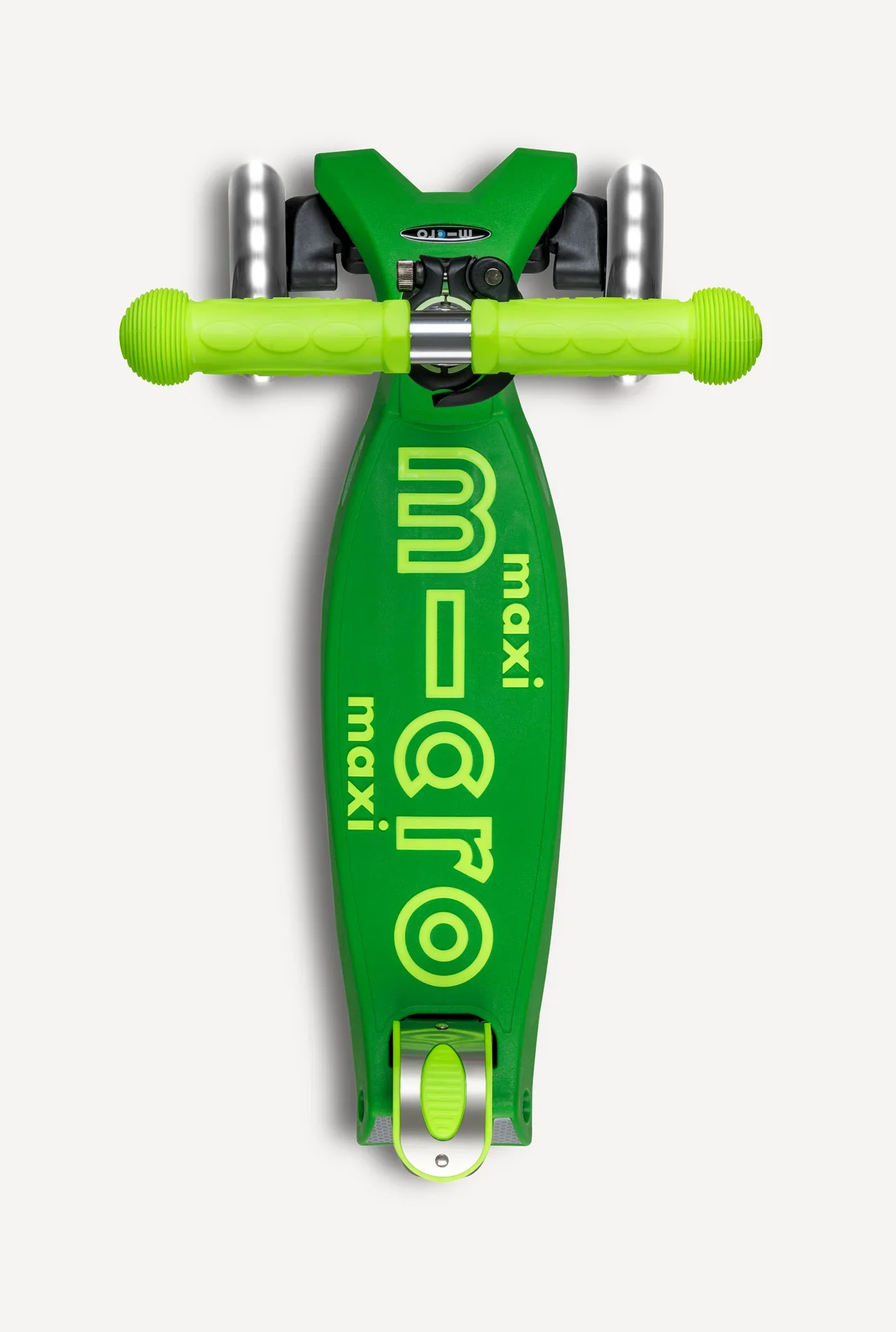 Maxi Deluxe LED Parrot Neon Green Foldable Scooter - Image 2