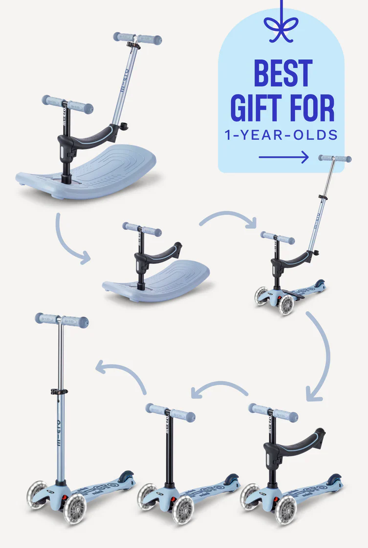 Mini Deluxe LED Ocean Slate Rock & Go Scooter