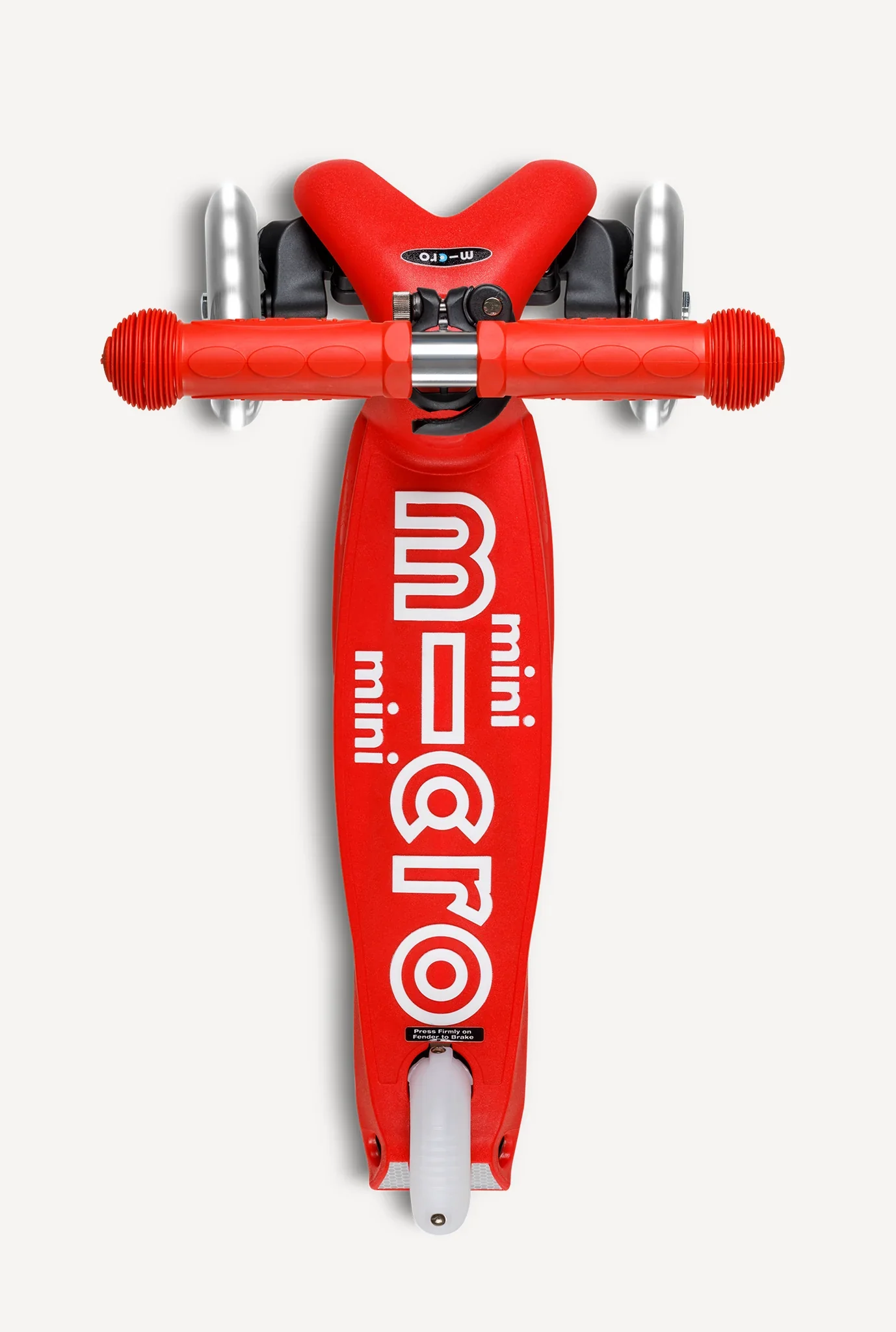 Mini Deluxe LED Foldable Red Scooter - Image 3