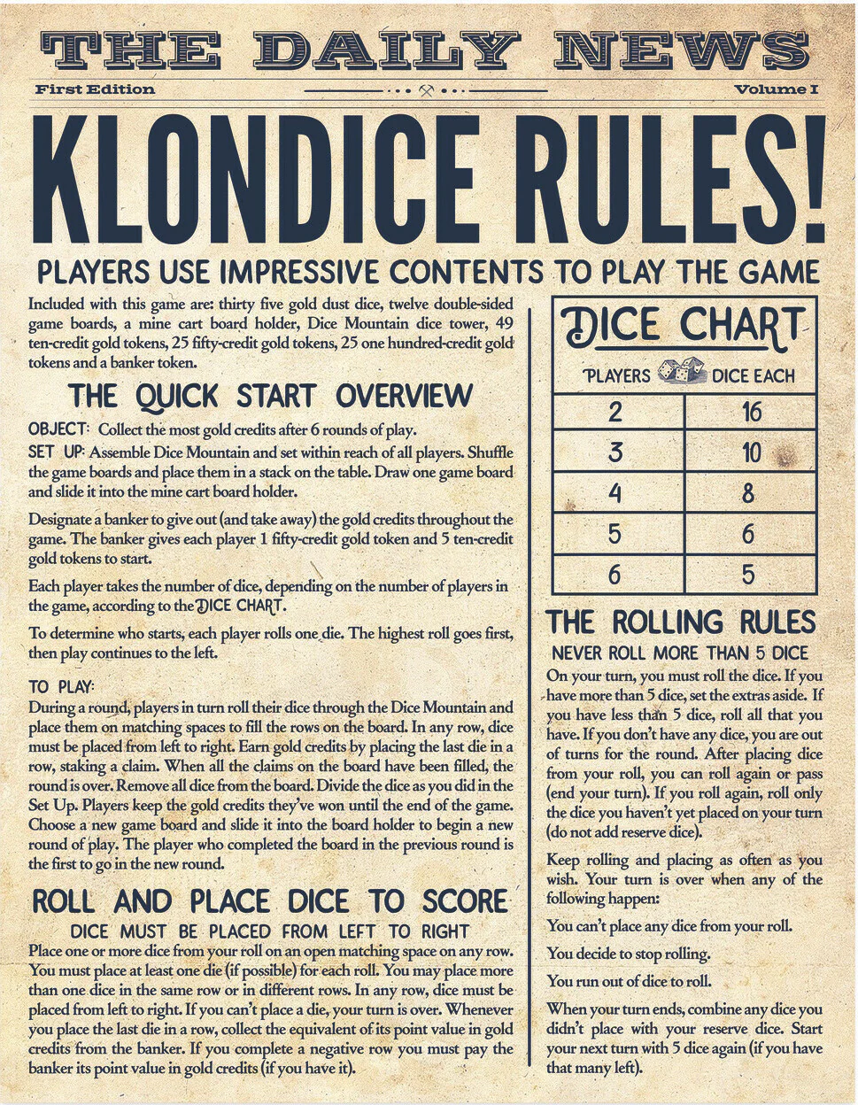 Klondice (dice game) - Image 3